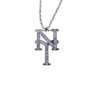 Collier NY - mÈtal argentÈ - h. 6.5 cm