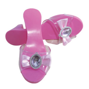 Chaussures de princesse - plastique - rose - taille unique