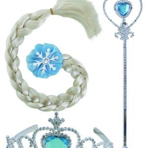 Set de reine des glaces - diadËme, baguette et tresse