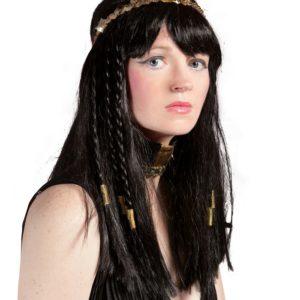 Perruque CLEOPATRE avec serpent