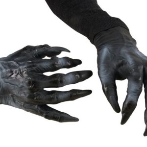 Mains de monstre - PVC - noir - adulte - la paire