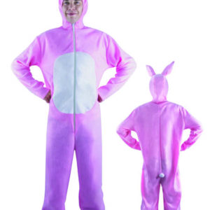 Costume adulte lapin rose - taille unique