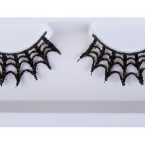 Faux cils auto adhÈsifs - toile araignÈe - noir - la paire