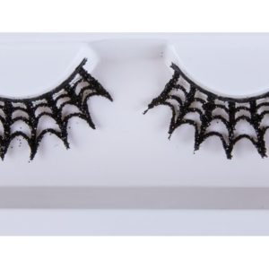 Faux cils auto adhÈsifs - toile araignÈe - noir - la paire