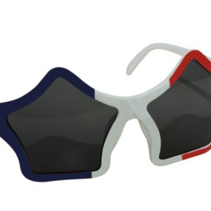 Lunettes plastique - Ètoiles - bleu, blanc et rouge