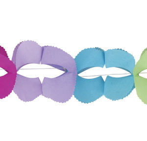 Guirlande papier - boa 16.5 x 16.5 cm - multicolore - 3.6 m