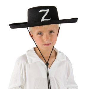 Chapeau feutre bandit masquÈ enfant - noir
