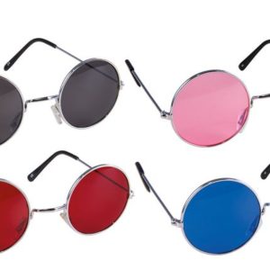 Lunettes mÈtal rondes - hippie - couleurs assorties