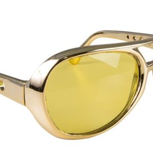 Lunettes plastique - Elvis - or