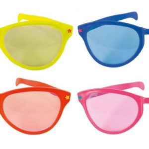 Lunettes plastique gÈantes (avec verres) - couleurs assorties