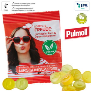 Pastilles-gomme duo de Pulmoll, sachet compostable