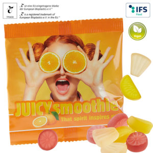 Fruits exotiques pour vЋgЋtaliens, sachet compostable