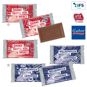 Mignonnette de chocolat MIDI - motifs standards