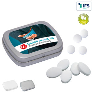 Mini bo”te € pastilles avec pastilles € la menthe