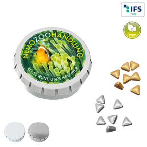 SUPER MINI Bo”te ТClic-ClacУ avec pastilles triangulaires € la menthe
