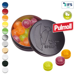 Bo”te XS avec couvercle estampЋ avec Bonbons Pulmoll