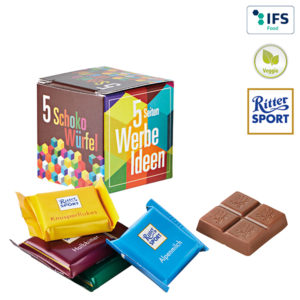 Mini-cube publicitaire avec Ritter Sport