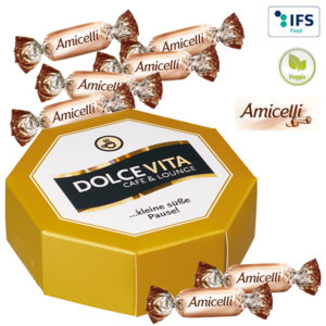 Bo”te cadeau octogonale avec AmicelliЁ Miniatures