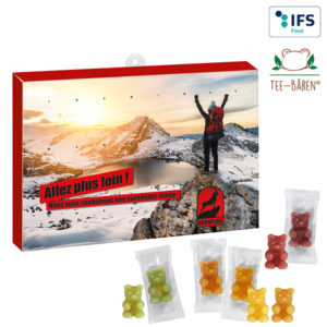 Calendrier de lХavent Premium - gomme de fruit - avec Oursons-TisaneЁ