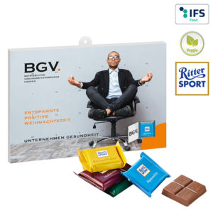 Calendrier de lХavent multi-choix avec QUADRETTIES Ritter Sport