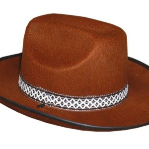 Chapeau feutre cow boy adulte - marron