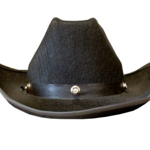 Chapeau feutre cow boy adulte - noir