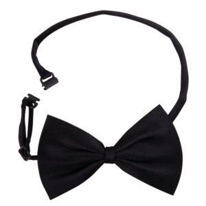 Núud papillon tissu - noir