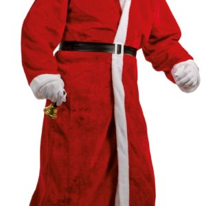 Costume adulte PËre NoÎl "manteau" - peluche - taille unique