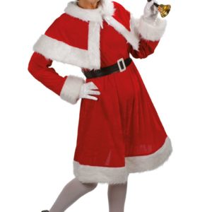 Costume adulte MËre NoÎl - velours - taille unique