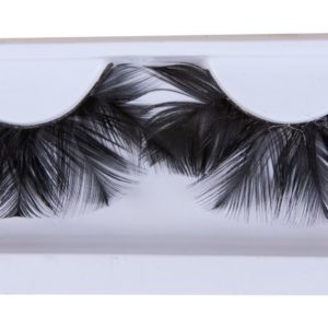 Faux cils auto adhÈsifs en plumes - noir - la paire