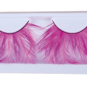 Faux cils auto adhÈsifs en plumes - rose - la paire