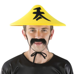 Chapeau feutre chinois adulte - jaune