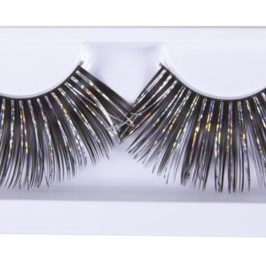 Faux cils auto adhÈsifs jumbo - noir et argent - la paire
