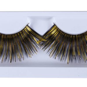Faux cils auto adhÈsifs jumbo - noir et or - la paire