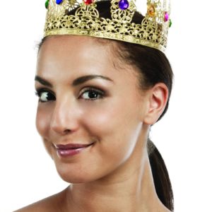 Couronne de reine "luxe" - mÈtal - or