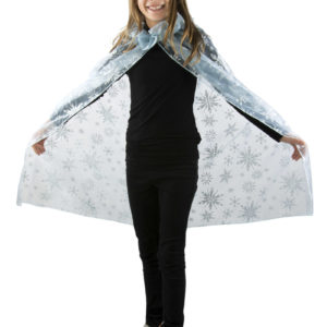 Cape tissu enfant reine des glaces