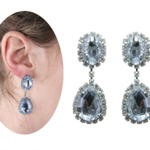 Boucles d'oreilles - faux diamants