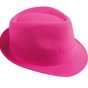 Chapeau tissu adulte - Borsalino - rose