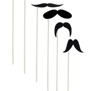 Moustache sur b‚ton - carton - sachet de 6 assorties