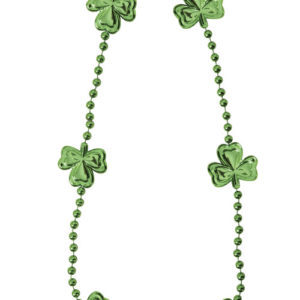Collier trËfles - plastique mÈtallisÈ