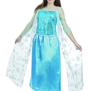 Costume adulte reine des glaces - bleu - taille unique
