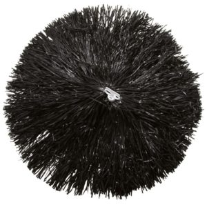 Pom pom plastique - 110 gr - noir