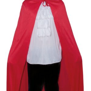 Cape tissu avec capuche - rouge - 1.50 m (+ capuche)