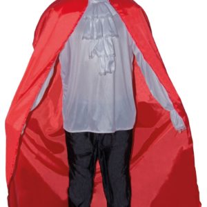 Cape tissu polyester - rouge - 1.30 m (+ col)