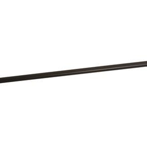 Canne noire avec pommeau argent diamant - 100 cm