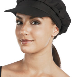 Casquette Gavroche adulte - tissu noir