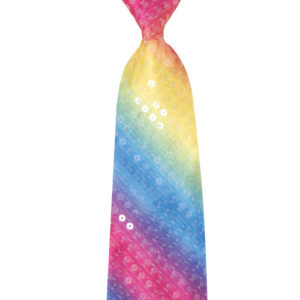 Cravate sequins avec Èlastique - multicolore