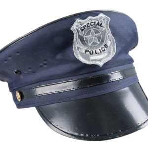 Casquette de policier adulte (taille ajustable)