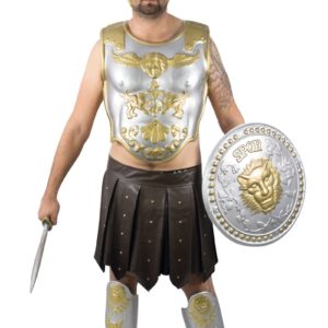 Armure de romain (face et dos) - adulte