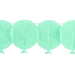 Guirlande papier ballon - bleu - 15 cm x 3 m